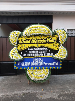 Papan Bunga Duka di Sukmajaya
