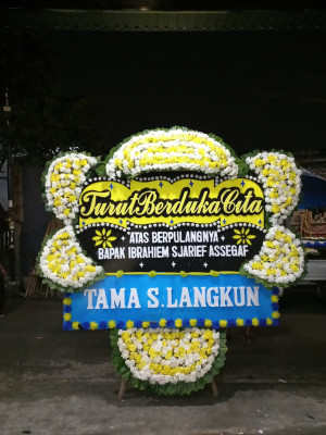 Papan Bunga Duka di Sukmajaya