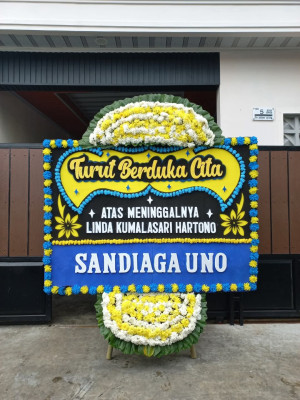Papan Bunga Duka di Sukmajaya