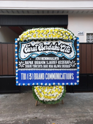 Papan Bunga Duka di Sukmajaya